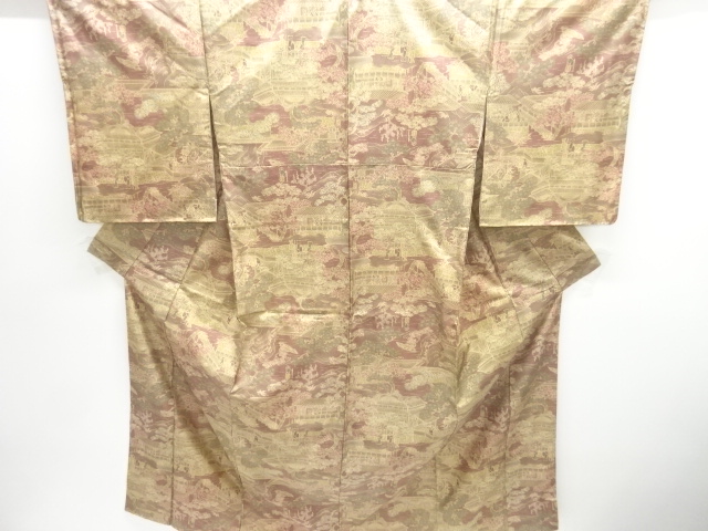 JAPANESE KIMONO / OSHIMA TSUMUGI / UNUSED / PEOPLE IN THE PAST